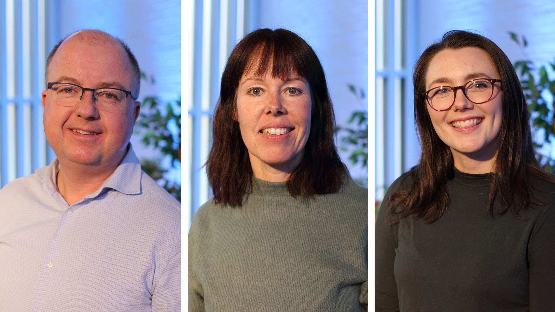 Våra pastorer, från vänster: Anders, Anneli och Olivia.